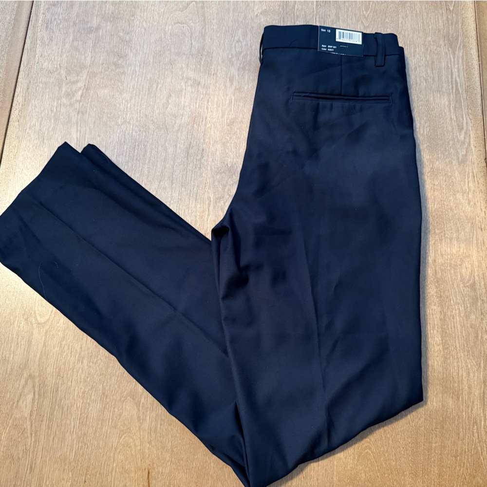 Kids Navy Dress Pants